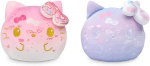 TeeTurtle Hello Kitty 50th Anniversary Reversible 4" Plushie - Pink and Purple - Officially Licensed Sanrio - Soft Special Edition Stuffed Animal