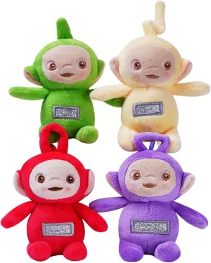 Teleatuandbbies Plush Toys, Soft Plush Keychains, Collectible Stuffed Dolls. 10 Centimeters. Gifts for Boys and Girls. (4pieces in a Set