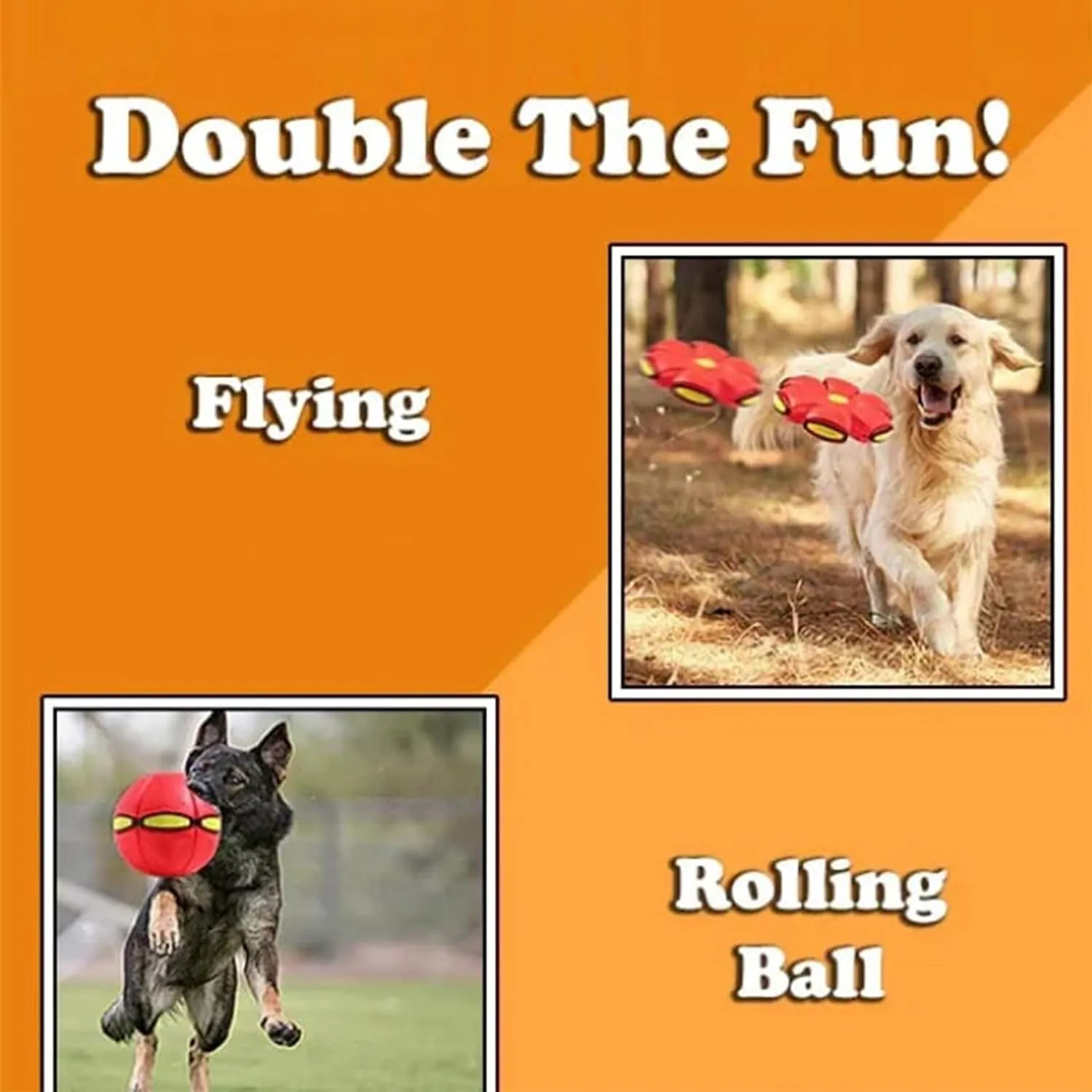 The Doggy Disc Ball, Ancientflow Dog Toy, Ancienflow, Doggie Disc Ball for Small Medium Large Dogs, Doggie Disk Ball with Lights, Portable Pet Toy Doggie Flying Saucer (Pink, No Light)