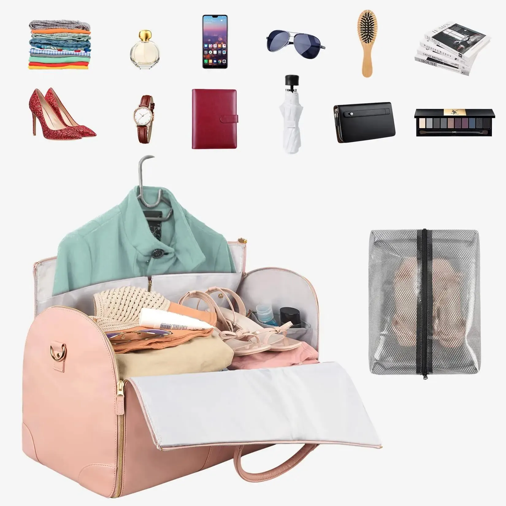 The Versatile Women's Travel  sleek duffel  to a  spacious garment bag.