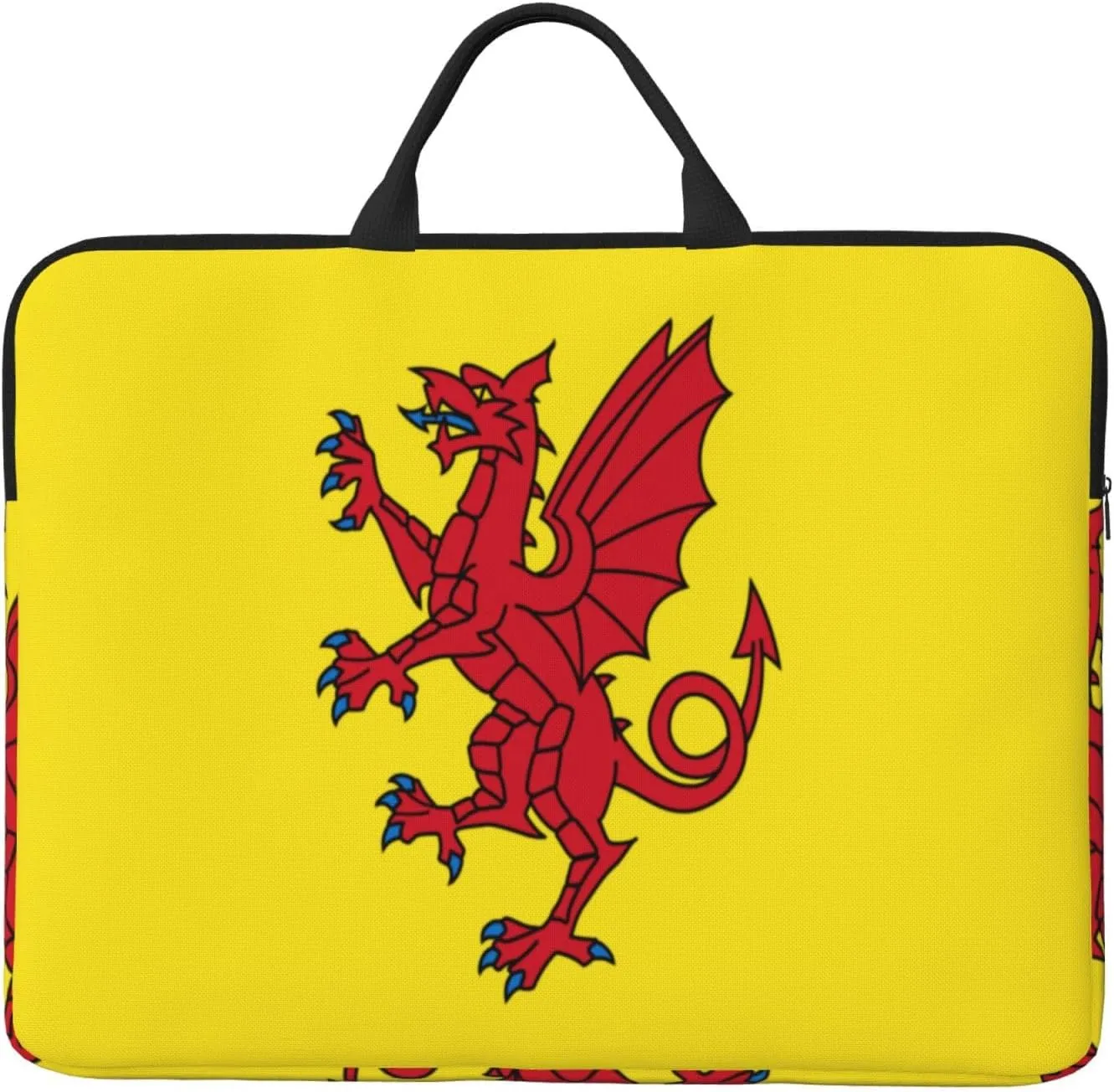 Thuringia flag 14 Inch Laptop Case, Water-Resistant and Shockproof Computer Cases for Laptops，Suitable for Daily Travel