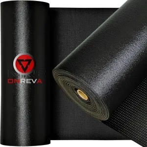 Tool Box Liner 24 inch Wide x 24 Ft Large, Toolbox Drawer Liners, Heavy Duty Shelf Rubber Mat, Non Slip Pad Organizer for Rolling Tool Chest Drawers, Cabinet, Workbench, Black