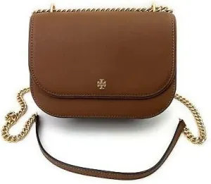 Tory Burch Emerson Flap Adjustable Shoulder Bag (Moose)