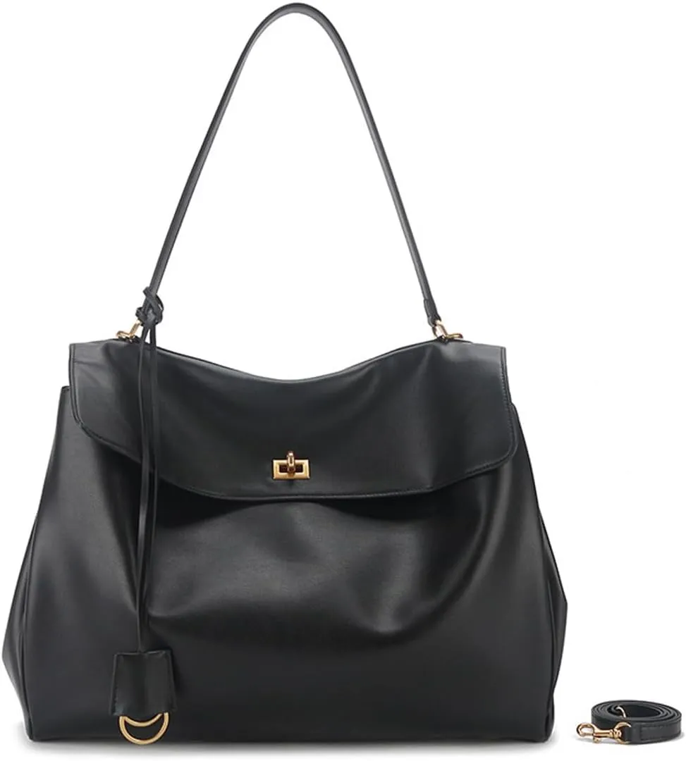 Tote Bag for Women, Genuine Leather Top Handle Handbag, Large Capacity Fashion Shoulder, Commuter, Crossbody, Hobo.