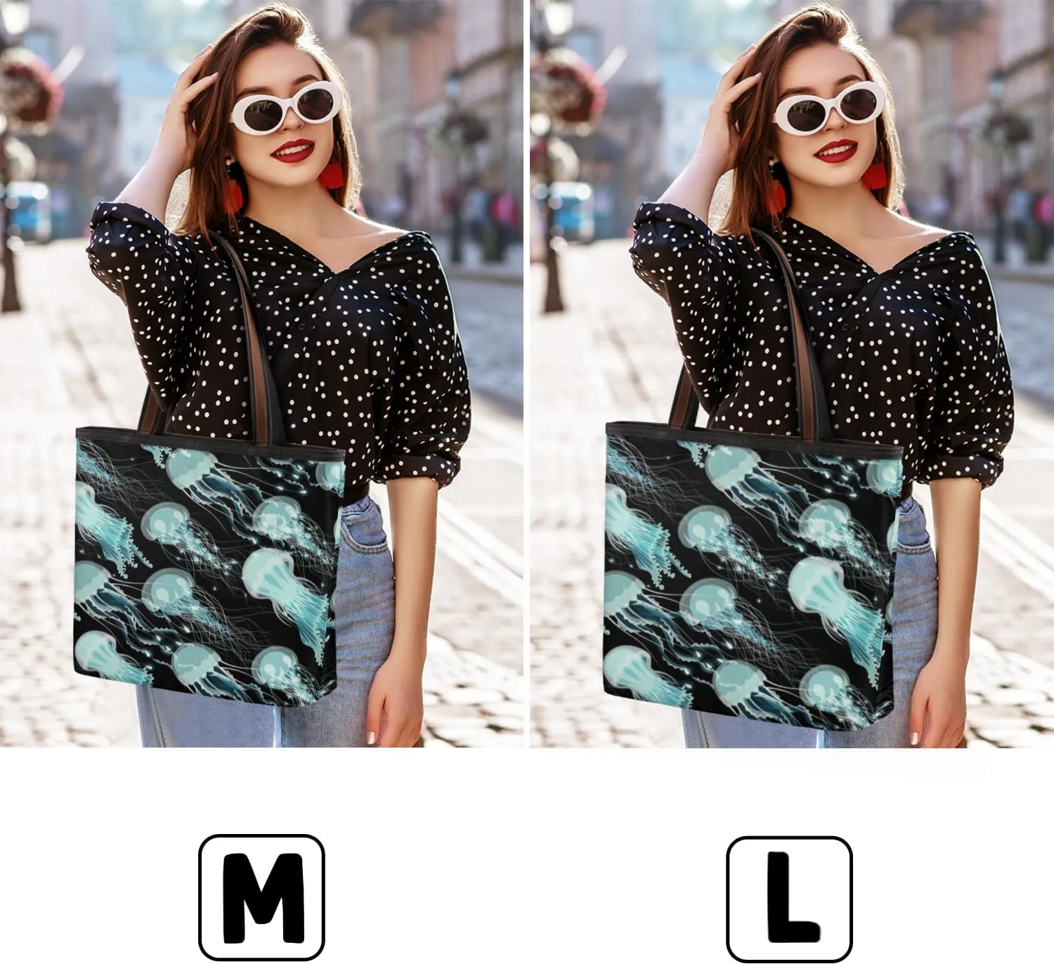Tote Bag for Women with Zipper Large Capacity Top Handle Casual Shoulder Bag Handbag Reusable Shopping