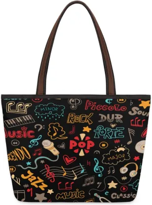 Tote Bag for Women with Zipper Large Capacity Top Handle Casual Shoulder Bag Handbag Reusable Shopping