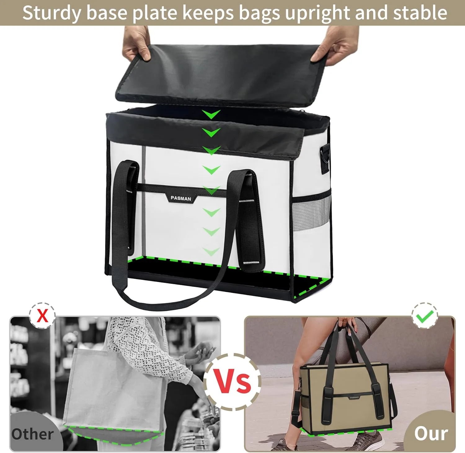 Tote Bag for Women,Utility Large Work Tote Bag with Reinforced Pockets, Waterproof Nurse Bag,for Travel,Teacher
