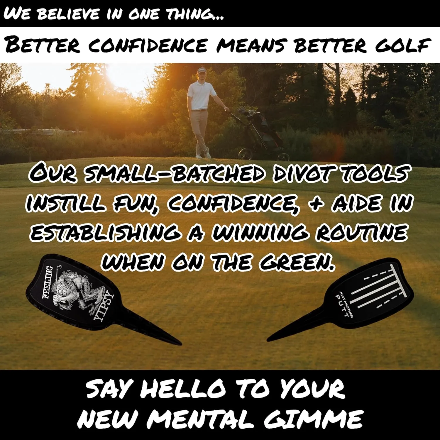 Tour Grade Metal Golf Divot Repair Tool – Hand Polished and Sealed with Gear Hugger Rust Protector - Scratch Resistant - Designed & Engraved in USA – Lifetime Protection