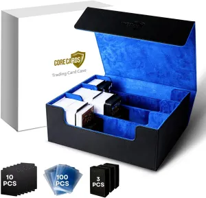 Trading Card Deck Box Storage Case - Holds 1800  Cards, Magnetic Closure, Dividers for MTG, Yugioh, and Sports Card Collection