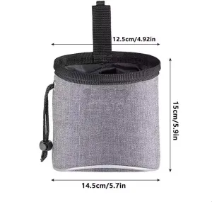 Training Treat Pouch Dog Pouch，Dog Walking Bag Puppy Portable Dog Treat Bag Pet Snack Storage Bag Dog Waste Bag for Travel or Outdoor Use (blue)