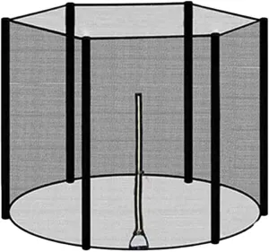 Trampoline Net Replacement - Trampoline Replacement Safety Net | Weather-Resistant Breathable High-Density UV-Resistant Enclosure for Kids | for Round Frame