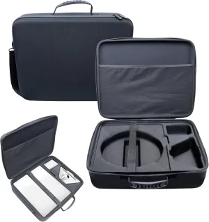 Travel Bag for Starlink Mini Satellite RV Dish Kit, Perfectly Protection for Starlink Mini Dish, Power Bank, Kickstand, Power Adapter, Pipe Adapter, Cables and Other Accessories, Black
