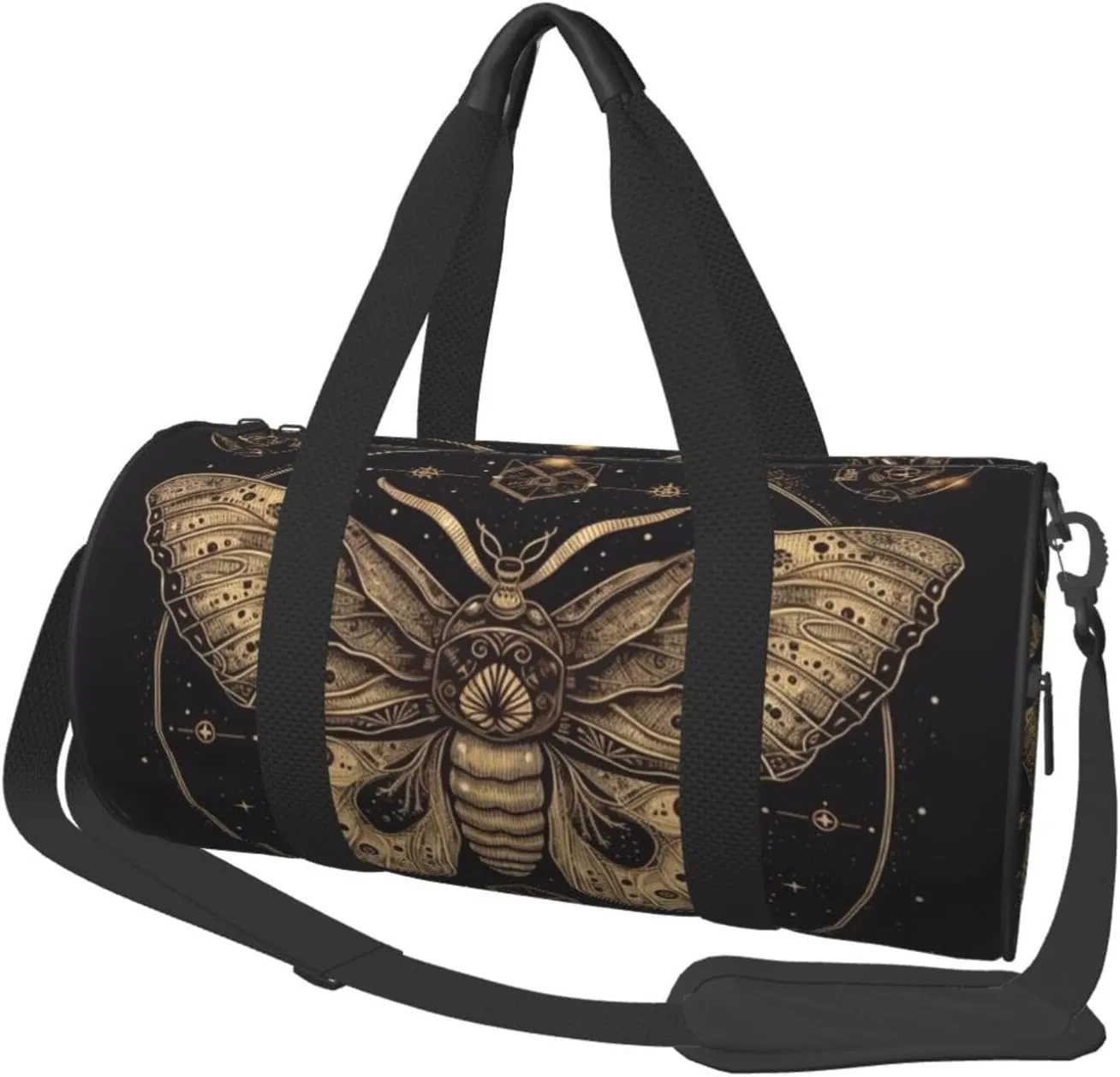 Travel Bag For Women,Moth Print Personal Item Duffle Bags,Weekend Travel Duffel Tote Bag,Travel Sport Gym Bag For Men,Airplane Travel Essentials For Flying