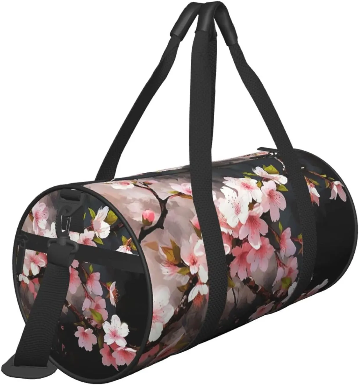 Travel Bag For Women,Tempting Cherry Blossoms Print Personal Item Duffle Bags,Weekend Travel Duffel Tote Bag,Travel Sport Gym Bag For Men,Airplane Travel Essentials For Flying