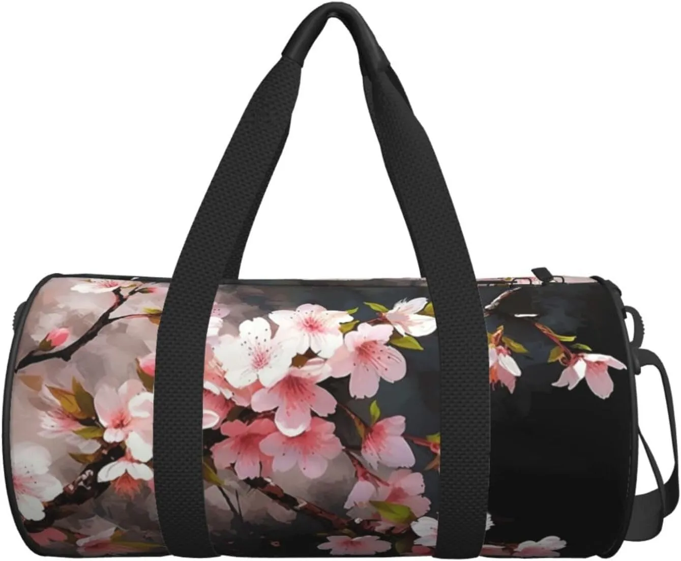 Travel Bag For Women,Tempting Cherry Blossoms Print Personal Item Duffle Bags,Weekend Travel Duffel Tote Bag,Travel Sport Gym Bag For Men,Airplane Travel Essentials For Flying