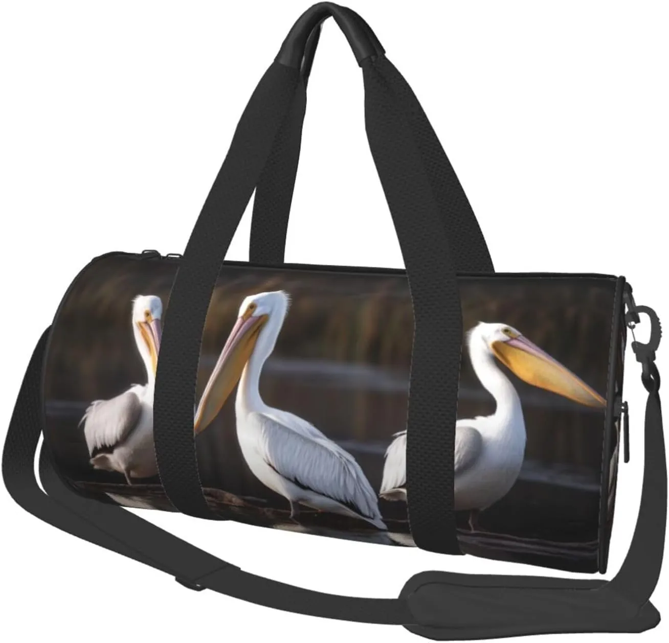 Travel Bag For Women,Three Pelicans Print Personal Item Duffle Bags,Weekend Travel Duffel Tote Bag,Travel Sport Gym Bag For Men,Airplane Travel Essentials For Flying
