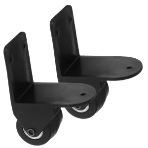 Travel Suitcase Wheel Replacement 1 Pair Silent Small Wheels Metal Bearings for Luggage Swivel
