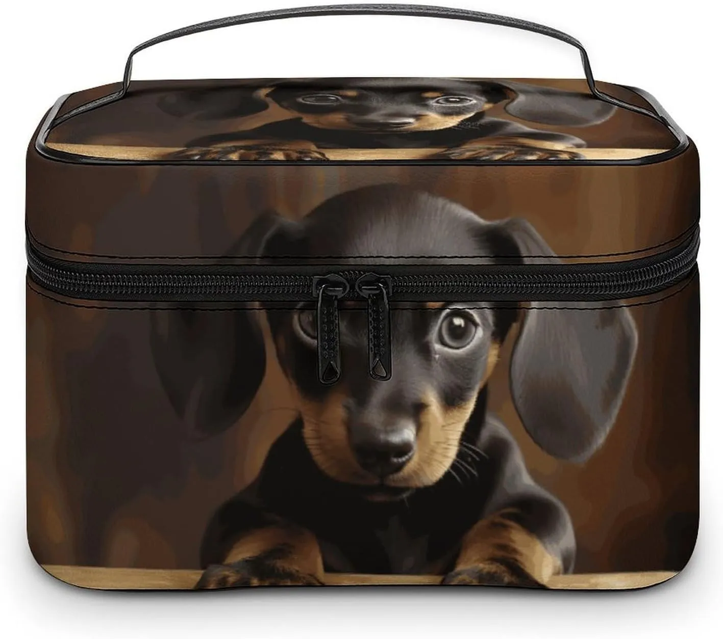 Travel Toiletry Bag for Women And Men,Dog Dachshund Toiletry Organizer, Makeup Bag Travel Organizer for Shampoo,Toiletries
