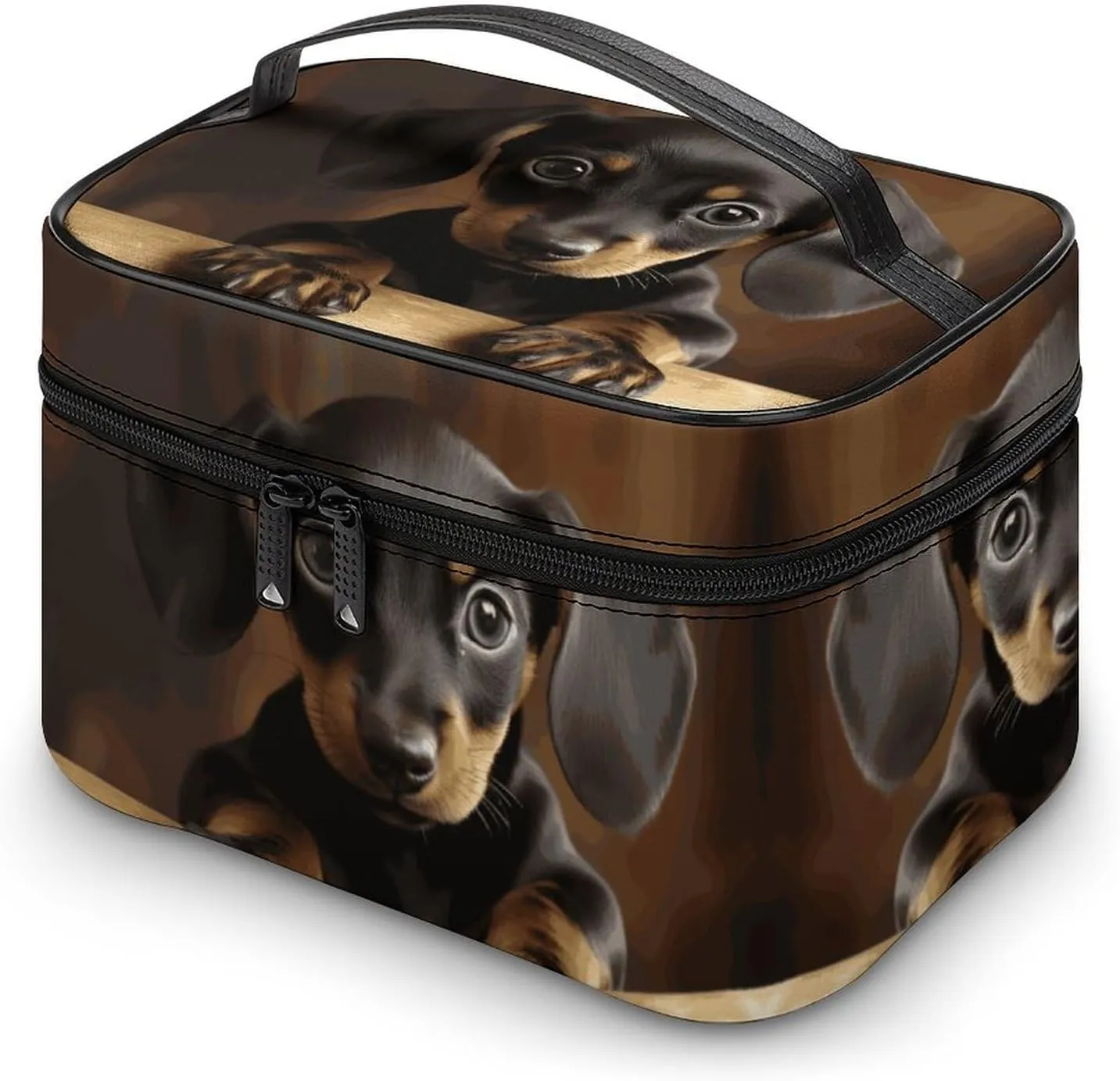 Travel Toiletry Bag for Women And Men,Dog Dachshund Toiletry Organizer, Makeup Bag Travel Organizer for Shampoo,Toiletries