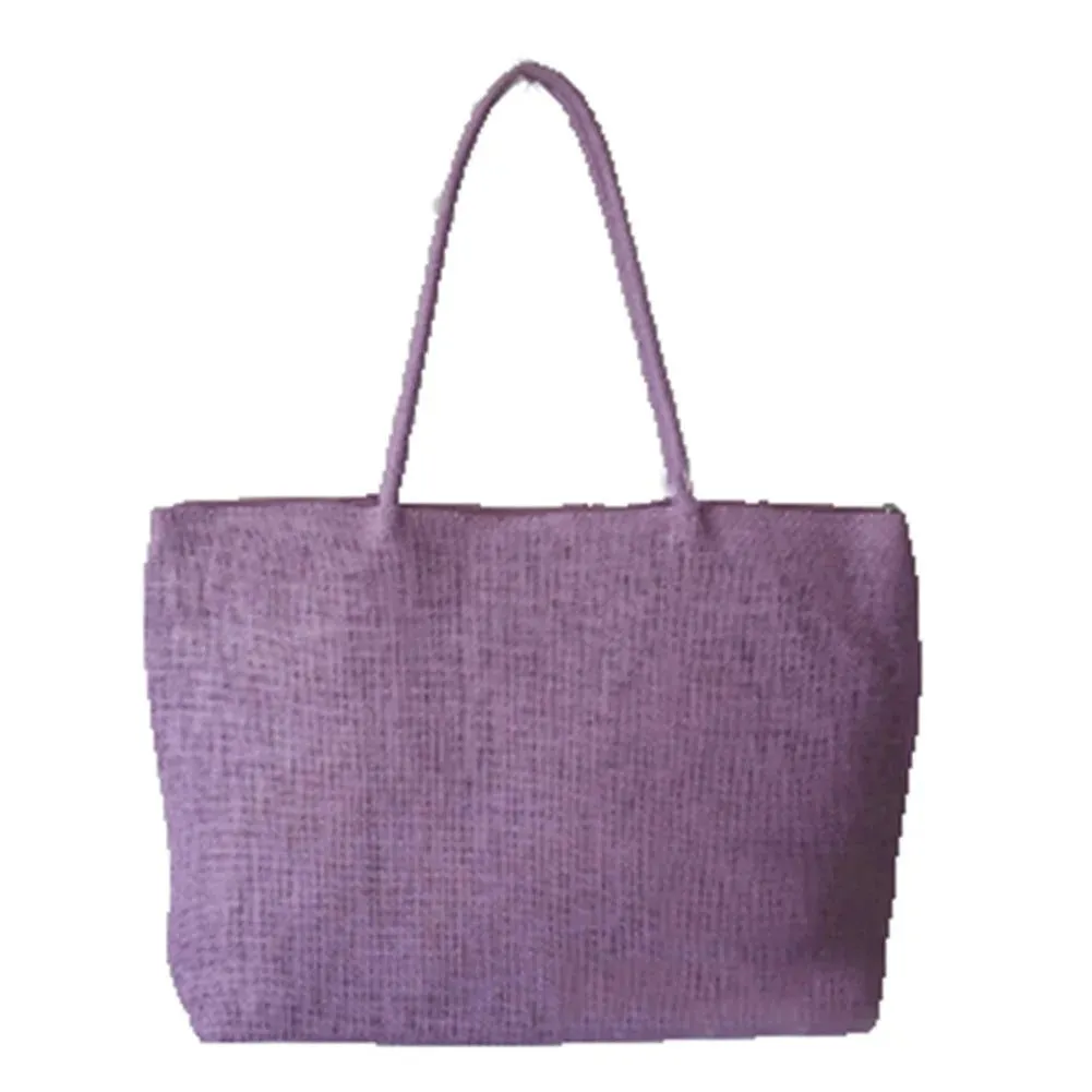 Trendy Large Straw Beach Bag for Women