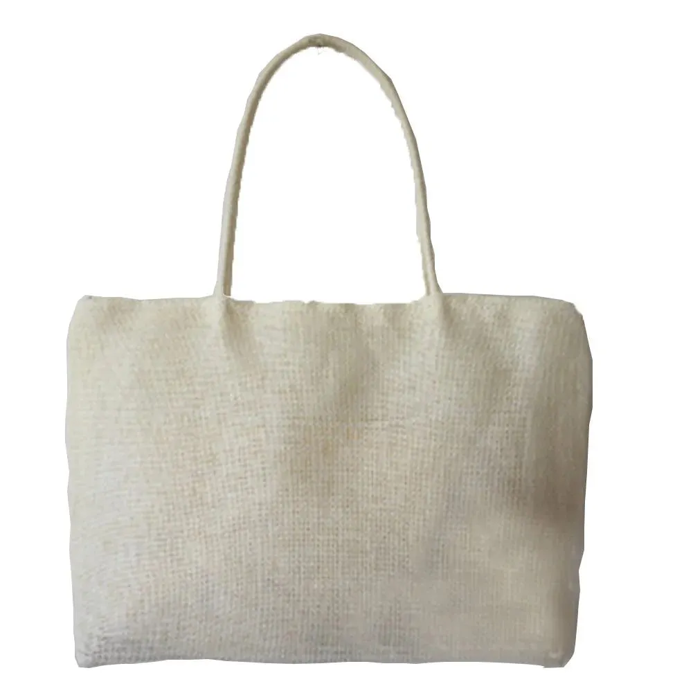 Trendy Large Straw Beach Bag for Women