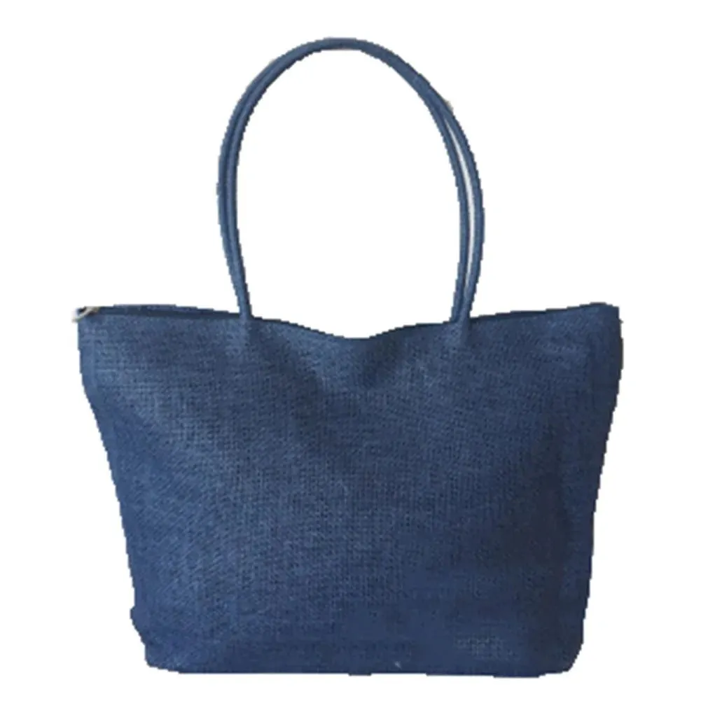 Trendy Large Straw Beach Bag for Women