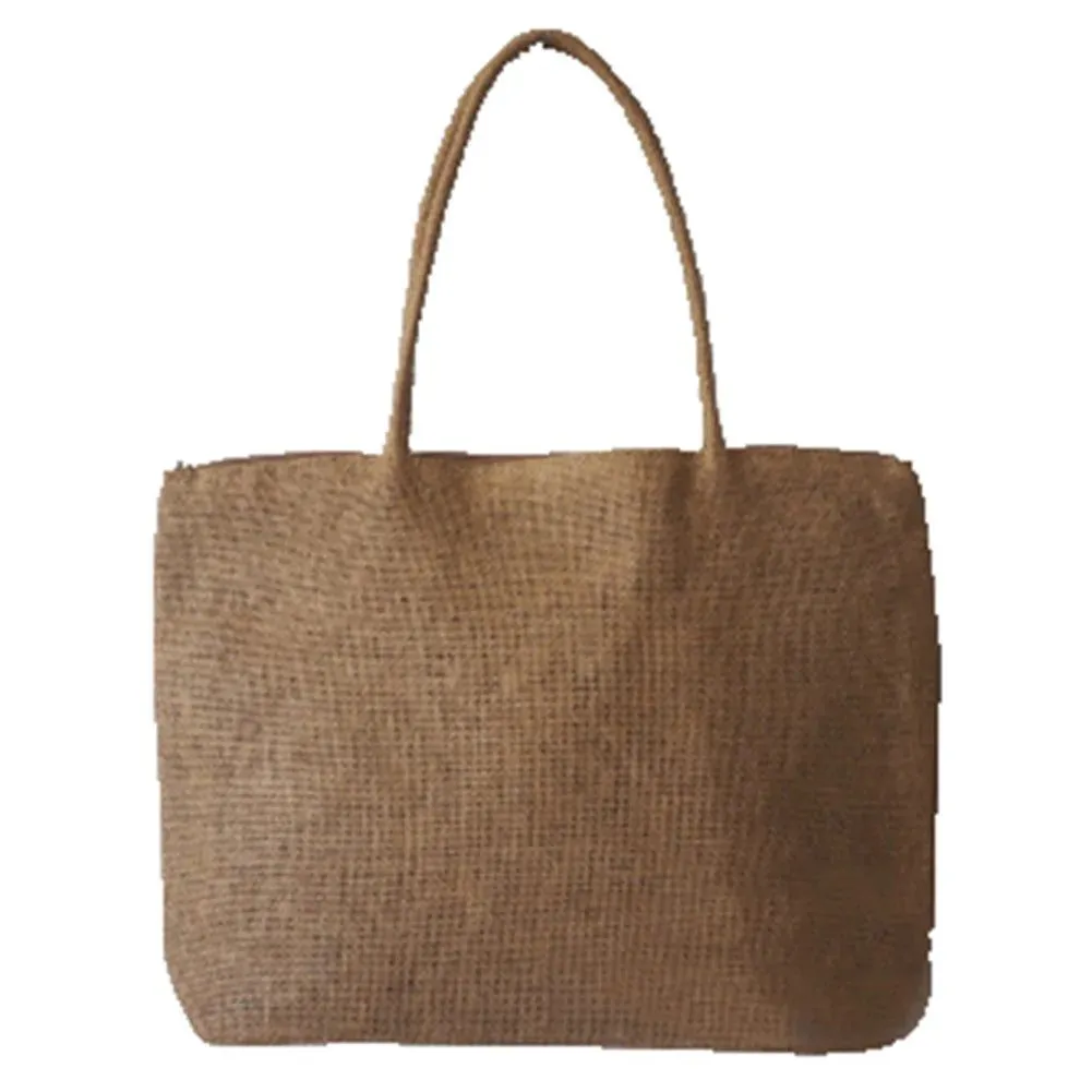 Trendy Large Straw Beach Bag for Women