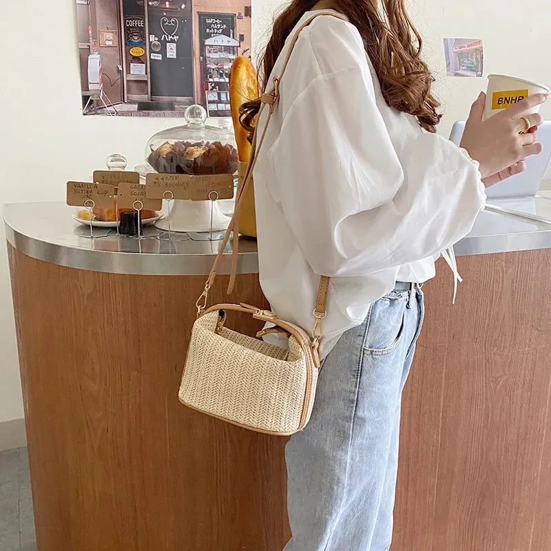 Trendy Woven Straw Handbag for Summer