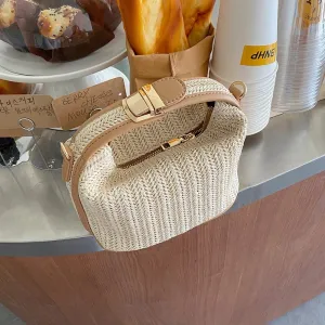 Trendy Woven Straw Handbag for Summer