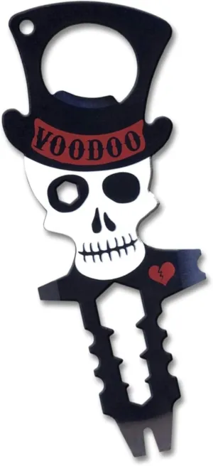 Trixie & Milo Voodoo Multitool - Keychain Bottle Opener for Men, Travel Gifts, Keychain Screwdriver, Pocket Screwdriver, Unique Gifts for Men, Cool Gadgets for Men