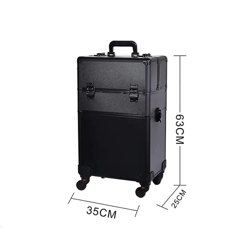 Trolley Cosmetic Bag on Wheel for Women