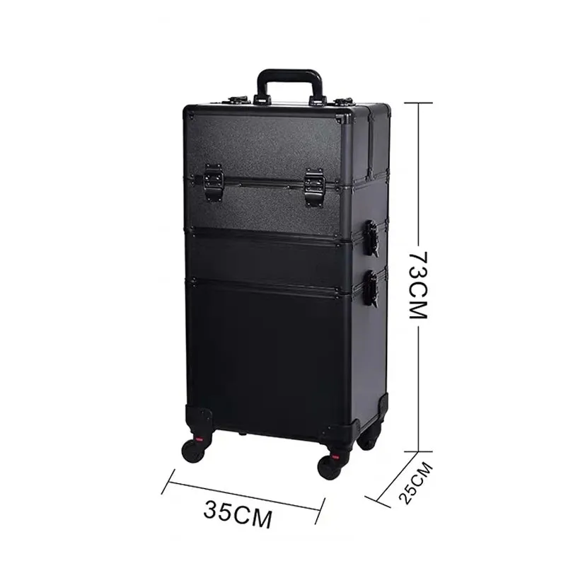 Trolley Cosmetic Bag on Wheel for Women