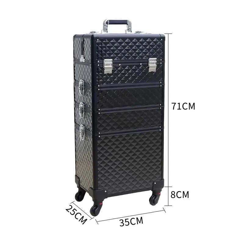 Trolley Cosmetic Bag on Wheel for Women