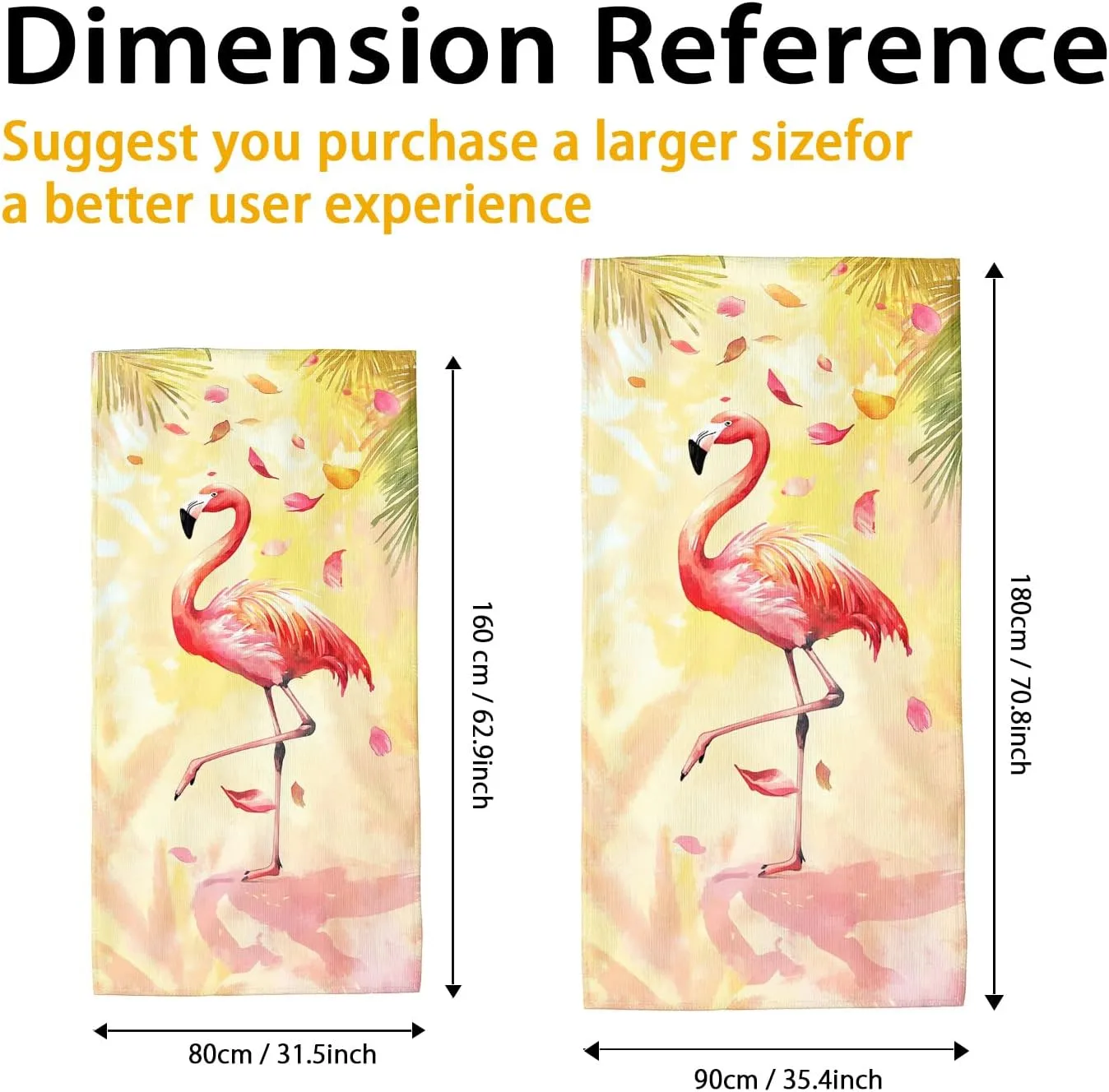 Tropical Tropical Bird Microfiber Beach Towel Peach Exotic Bird Design Quick Dry Absorbent Sand Free Lightweight Beach Blanket Vacation Pool Picnic Essentials 62x31 Inch