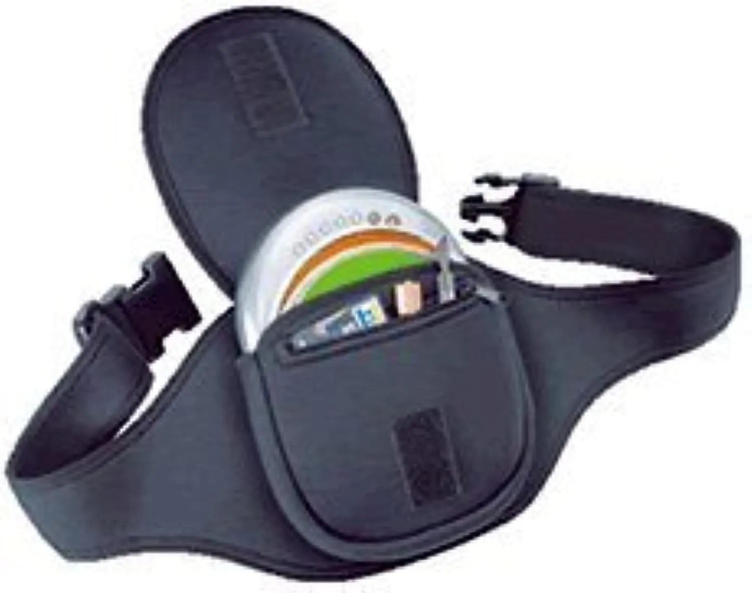 Tune Belt Portable CD Player Belt – Deluxe Sport Fanny Pack Waist Holder Carrier Case for Walking, Working Out, Hiking, Yard Work, Exercising at Gym and More - Black