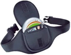 Tune Belt Portable CD Player Belt – Deluxe Sport Fanny Pack Waist Holder Carrier Case for Walking, Working Out, Hiking, Yard Work, Exercising at Gym and More - Black