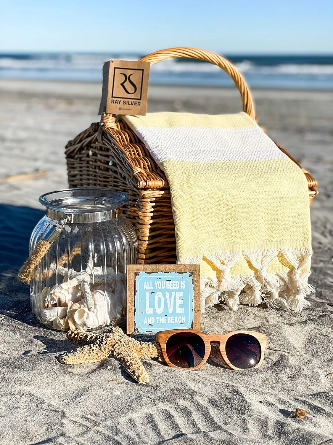 Turkish Beach Towel Oversized Clearance XL 40x71- Sand Free - 100% Cotton Soft Quick Dry - Extra Large Blanket Travel and Pool Towels for Adults- Cloud Sandproof, Beach Essentials for Women