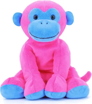 Unique Ape Monkey Stuffed Animals Plush Toys, Soft Cute Monkey Orangutan Toy for Toddlers Child Kids Babies Birthday Gift, 7.9" Pink