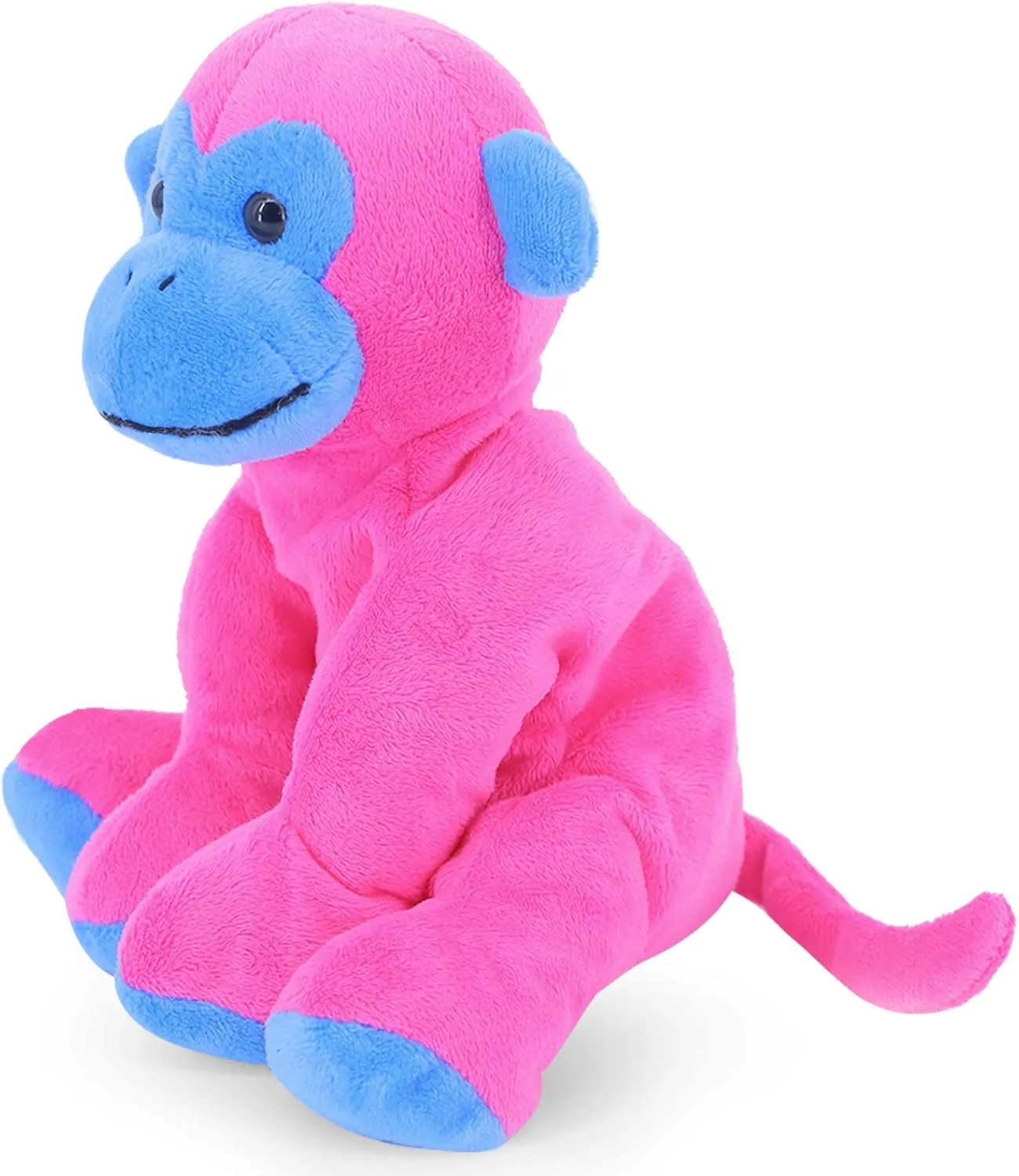 Unique Ape Monkey Stuffed Animals Plush Toys, Soft Cute Monkey Orangutan Toy for Toddlers Child Kids Babies Birthday Gift, 7.9" Pink