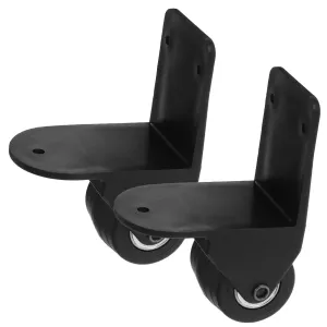Unomor 1 Pair Luggage Wheel Replacement Swivel Wheels for Suitcase Easy Installation Mute Double Bearings for Silent Movement for Travel Cases and Trolleys