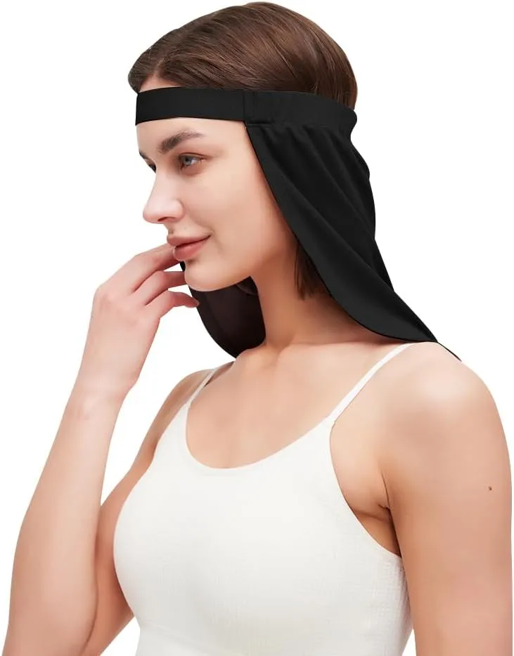 UPF50  Sun Protection Cooling Neck Drape Headwear Wrap Adjustable Multifunctional Hat Shade Drape Neck Covering For Outdoor
