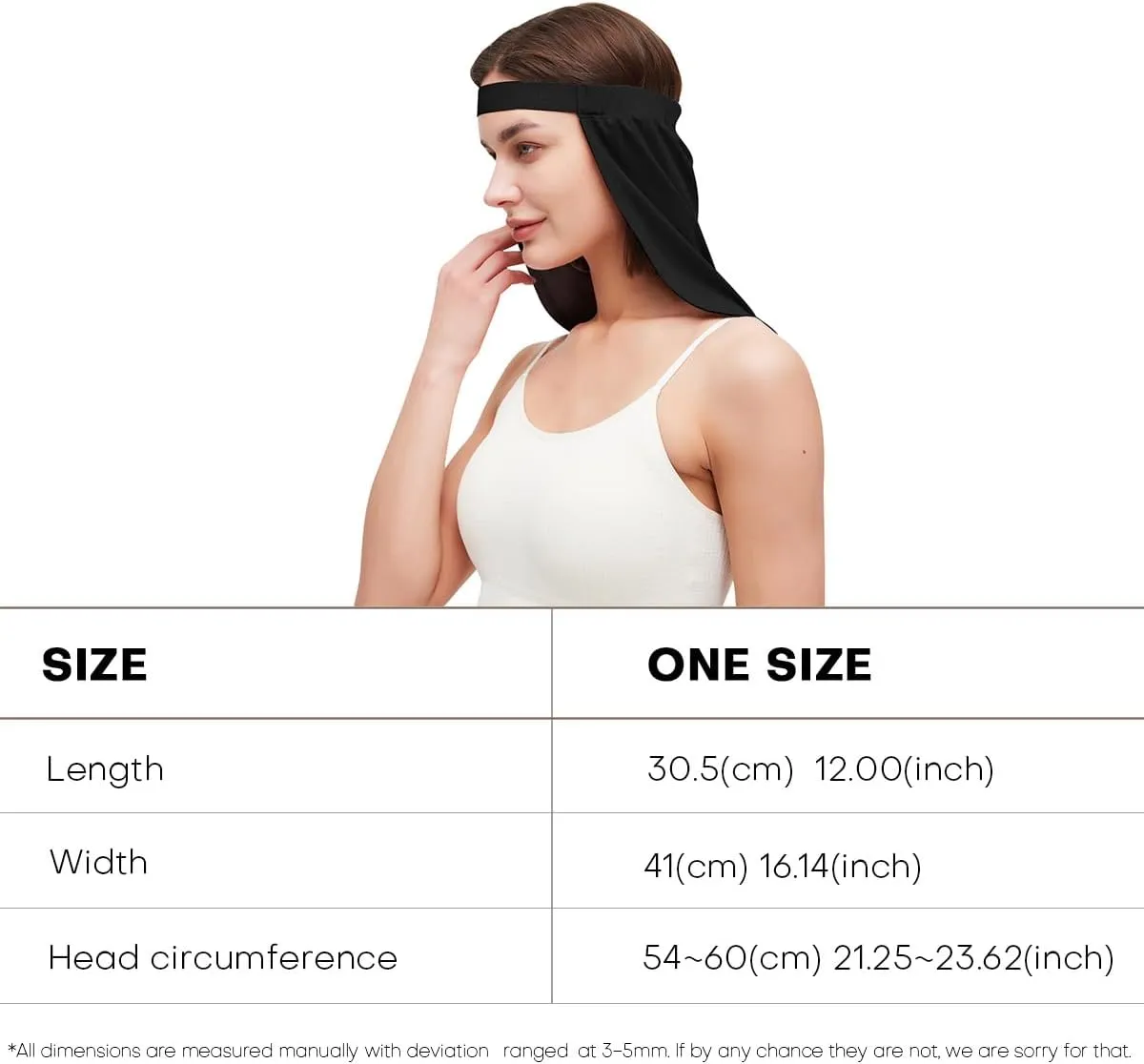 UPF50  Sun Protection Cooling Neck Drape Headwear Wrap Adjustable Multifunctional Hat Shade Drape Neck Covering For Outdoor
