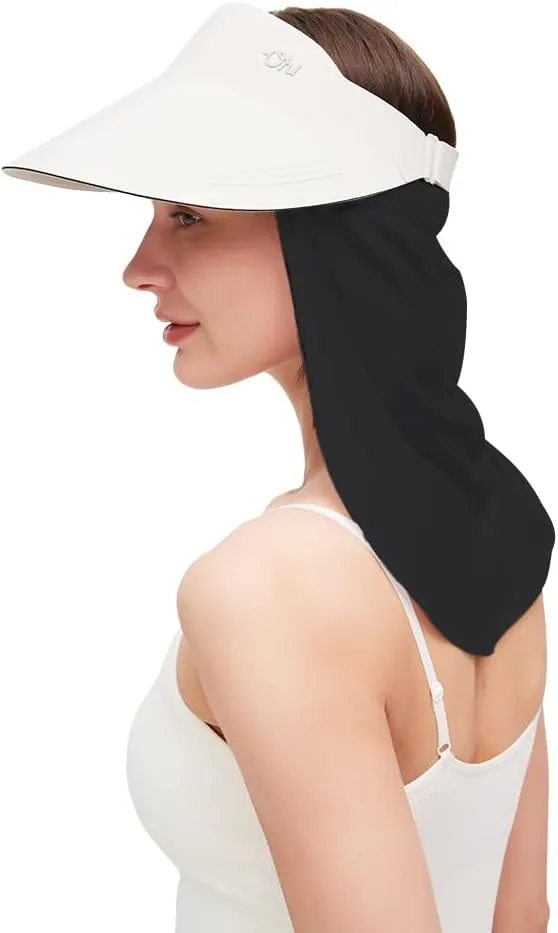 UPF50  Sun Protection Cooling Neck Drape Headwear Wrap Adjustable Multifunctional Hat Shade Drape Neck Covering For Outdoor