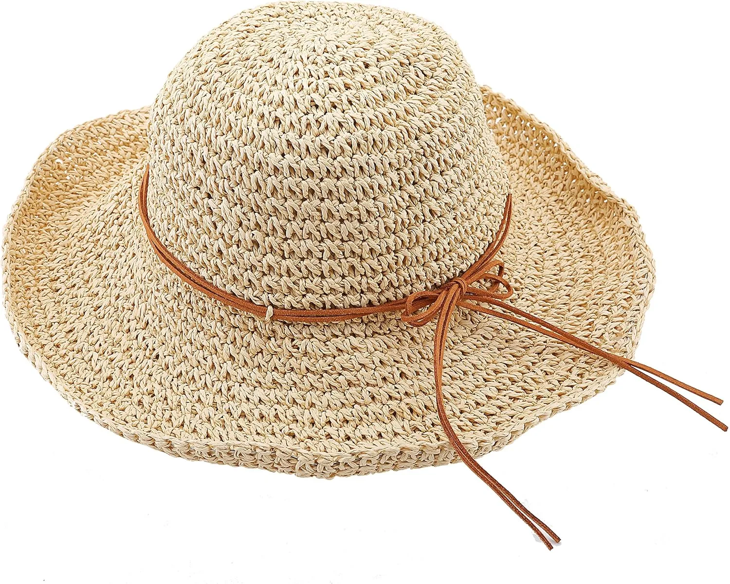 Urban CoCo Women's Wide Brim Caps Foldable Summer Beach Sun Straw Hats