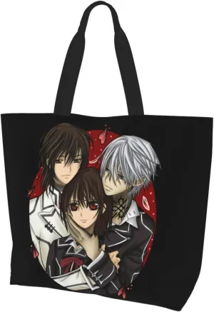 Vampire Knight Shoulder Bag Womens Large Capacity Storage Bag Shopping Bags For Beach Daily Travel