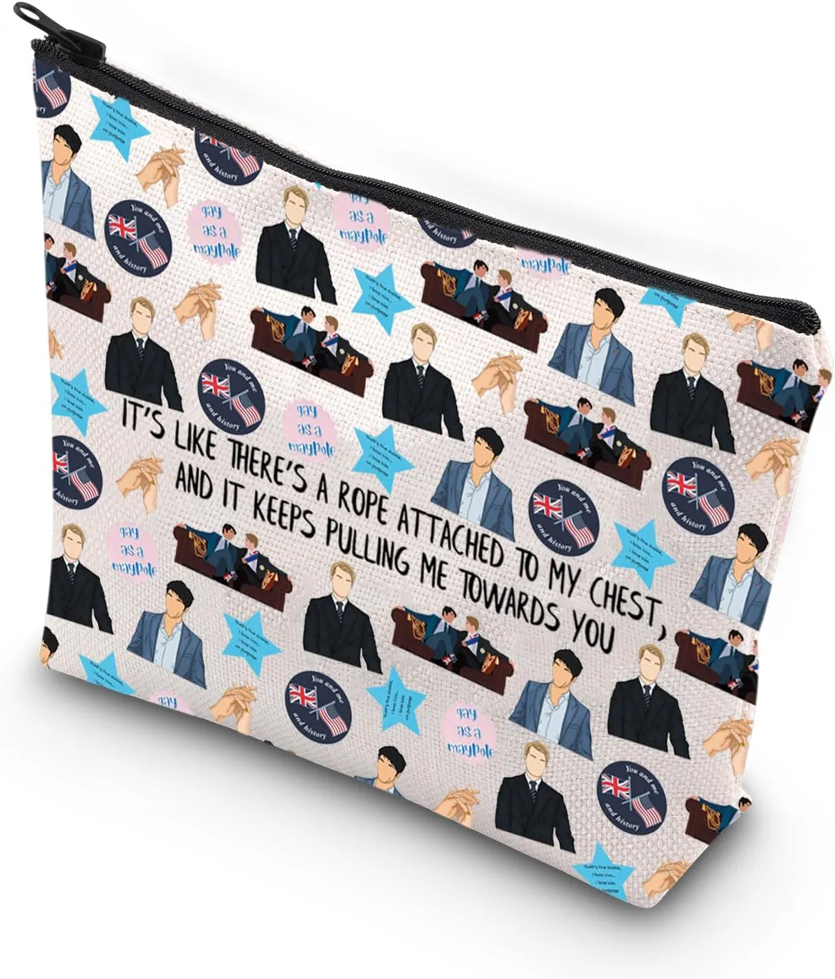 VAMSII RWRB Movie Inspired Gift Alex And Henry Fans Gift LGBTQ Gift Zipper Pouch Makeup Bag (TOWARDS YOU)