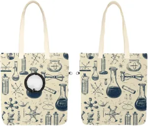 Variety Scientific Education Elements (10) Pet Canvas Shoulder Bag Cute Cat Carrier Handbag Portable Carrying Dog Tote Bag for Small Animal Supplies Outdoor Travel