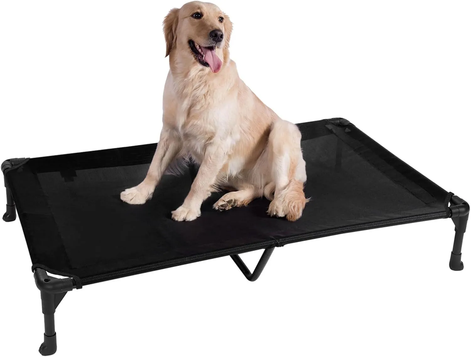 Veehoo Cooling Elevated Dog Bed, Portable Raised Pet Cot with Washable & Breathable Mesh, No-Slip Feet Durable Dog Cots Bed for Indoor & Outdoor Use, X Large, CWC1803-XL