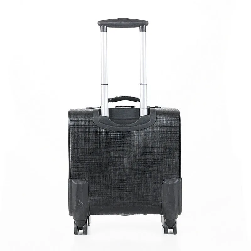 Vegan Leather Carry-On Roller Bag (Multiple Colors)