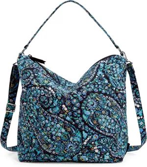 Vera Bradley Women's Cotton Oversized Hobo Shoulder Bag